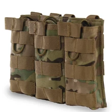 

Tactical Triple Molle Accessories Equpiment Pouch - 1000D Open Top For Radios Magazine Flashlight Bottles EDC Pouch Carrier