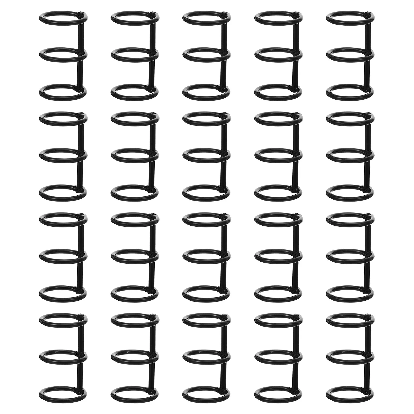 20pcs 금속 바인더 링 3링 루즈리프 바인딩 북 링 DIY 공예용 노트카드 인덱스 카드 사무용 정리 바인더