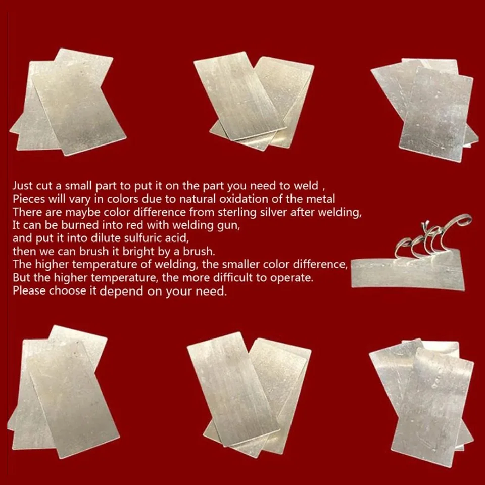 Piastra Per Saldatura Argento 70% - 2g Per Gioielli, Strumento Professionale Per Saldatura A Lama - Foto 4