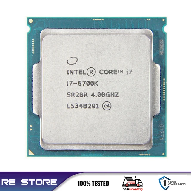 Used Intel Core i7-6700K i7 6700k LGA 1151 8MB Cache 4.0GHz Quad Core  Processor cpu