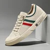 2023 New Autumncanva Men's Casual Fabric Shoes Korean Style Trendy Breathable Slip-On Lazy Shoes Male