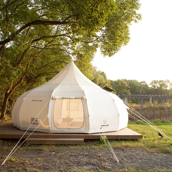 Extra Large Outdoor Rainproof Oxford Cloth Cotton Luxury Yurt Tent 1