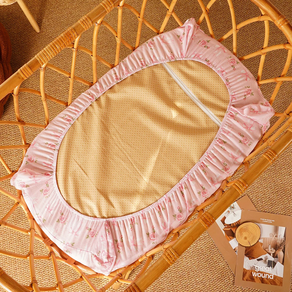 Kangobaby # My Soft Life #2 pezzi Set nuovo Design 100% poliestere cotone-come lenzuolo per neonato lenzuolo per culla dimensioni 66x41cm - immagine 3