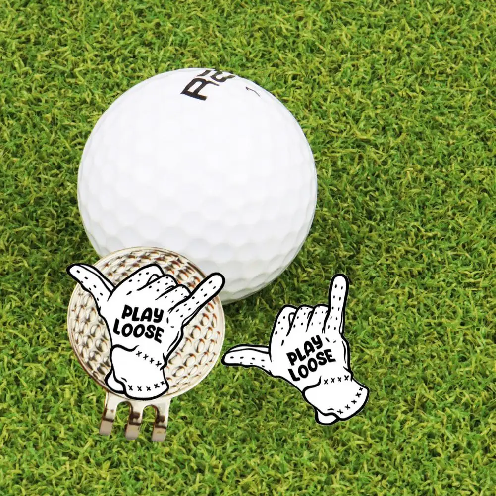 Golf Ball Marker Hat Clip Creative Shape Rustproof Corrosion Resistant Compact Size Magnetic Golf Ball Marker Accessories