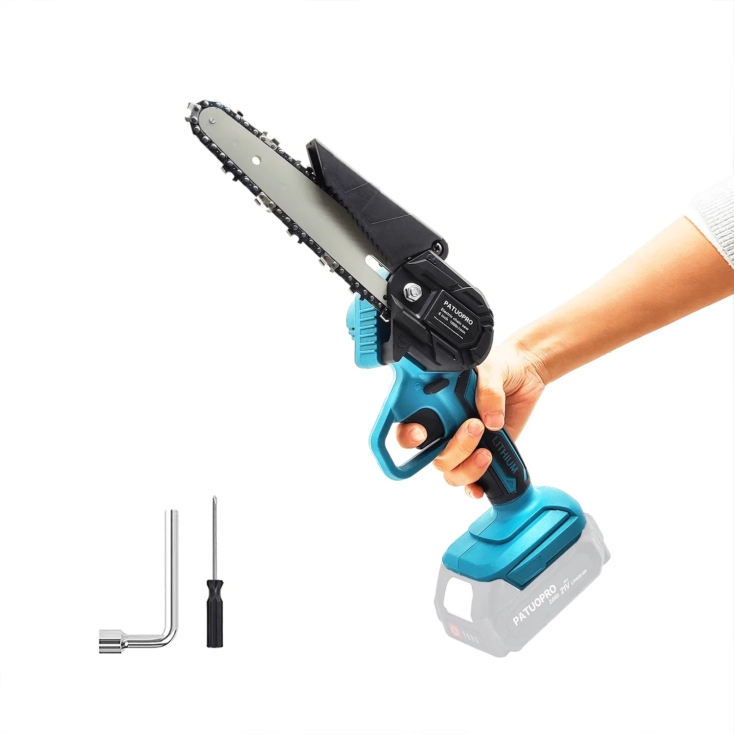 Mini Saw Cordless Mini Motosserra Polegada Cordless Handheld