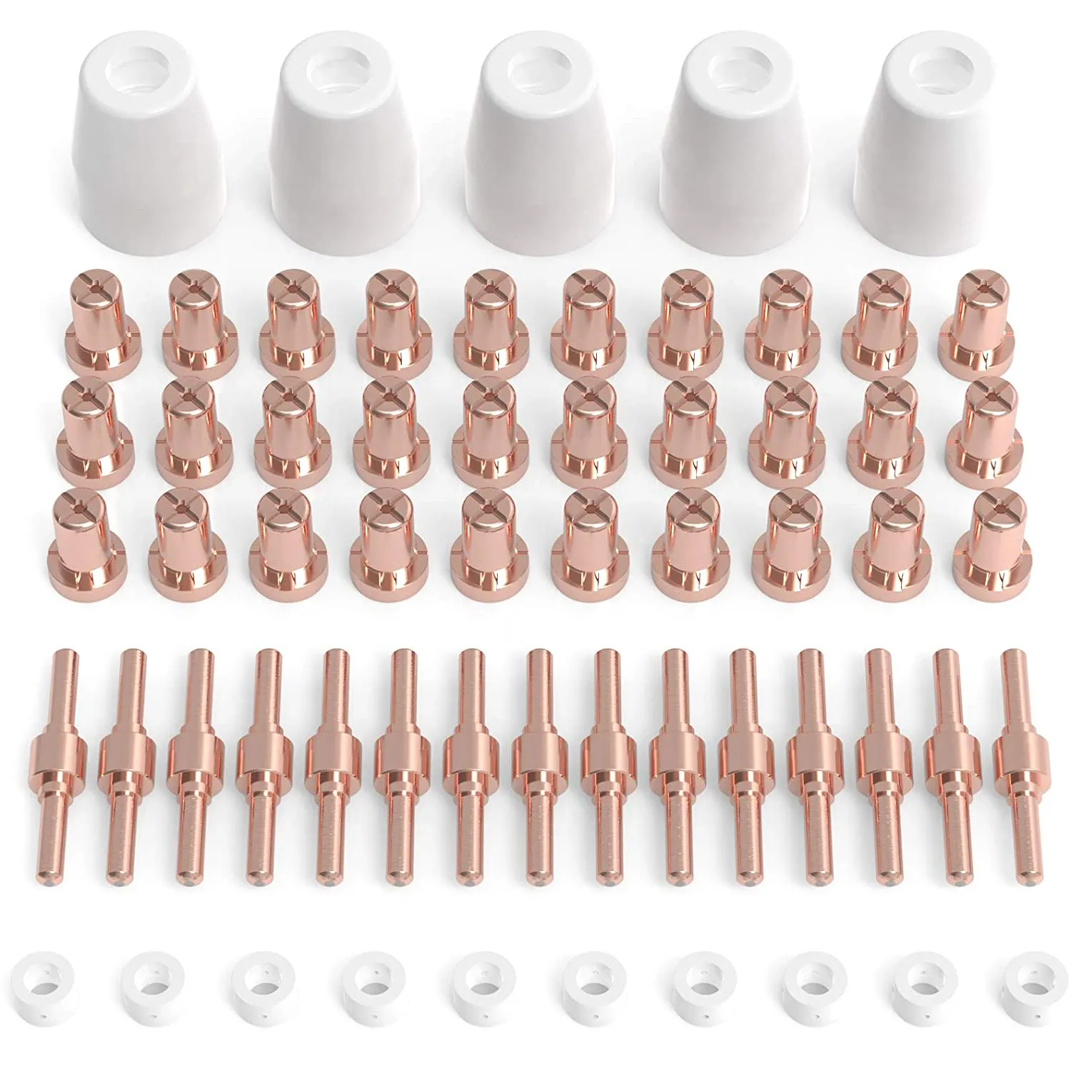 

60 Pieces of Plasma Cutting Consumables for Cut40 50 Flashlight with Plasma Cutter PT31 LG40