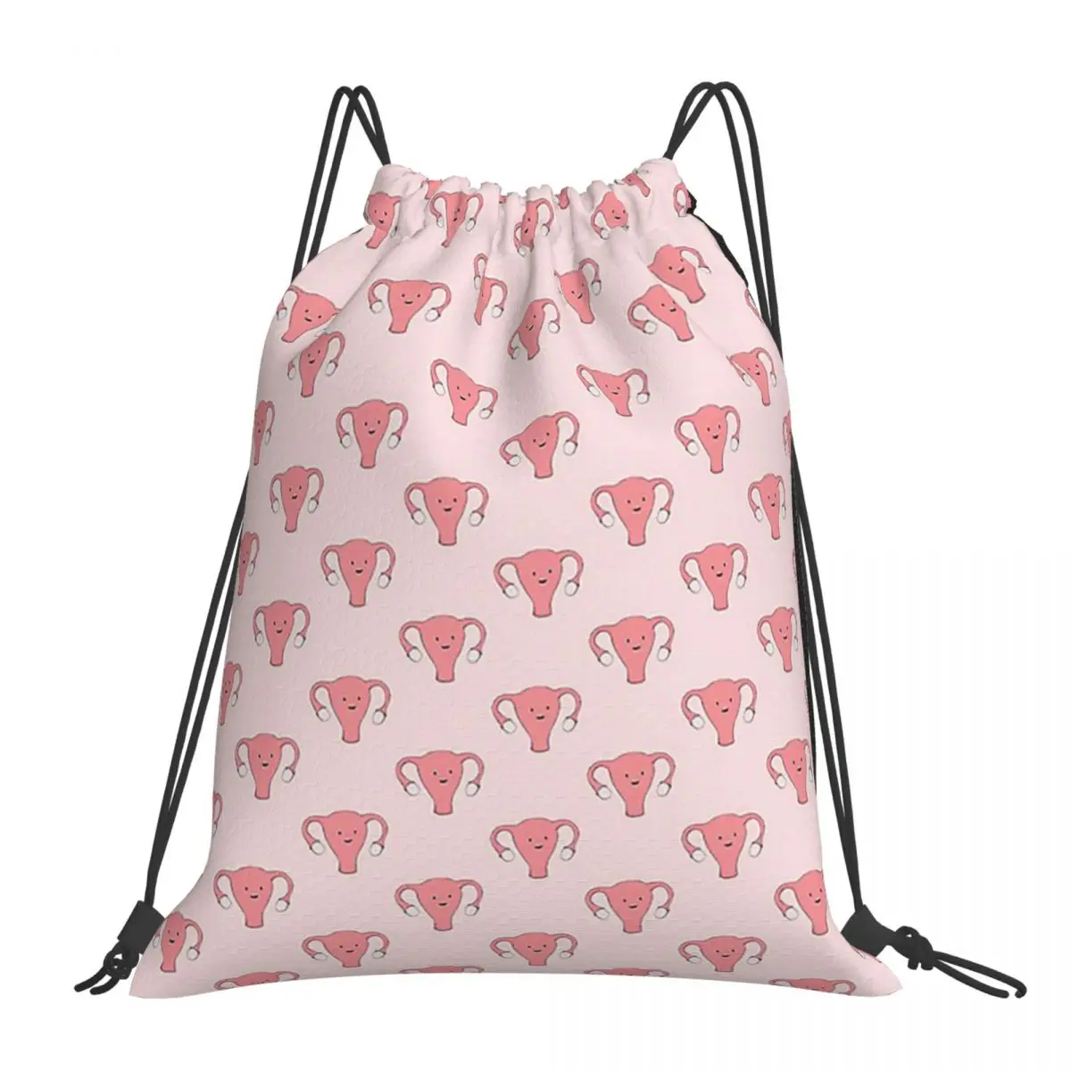 

Uterus Series - Happy Womb Day Backpacks Drawstring Bags Drawstring Bundle Pocket Sports Bag BookBag For Man Woman School