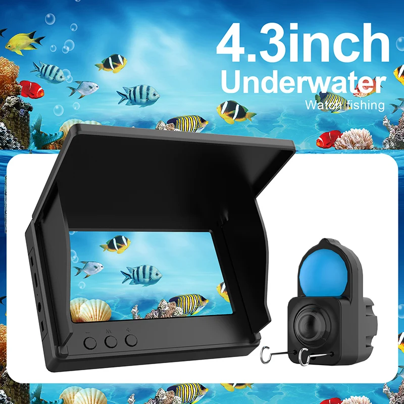 Underwater camera Underwater camera 1080p 4.3 inch lcd Endoscope camera Waterproof 6 Hours Endurance Night Vision 15/30m For ICE/Sea