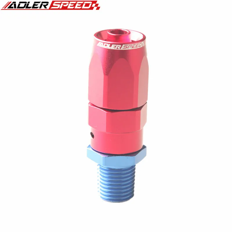 ADLERSPEED -6 AN AN6 1/8 NPT 직선/45도/90도 회전 호스 엔드 피팅 어댑터 알루미늄