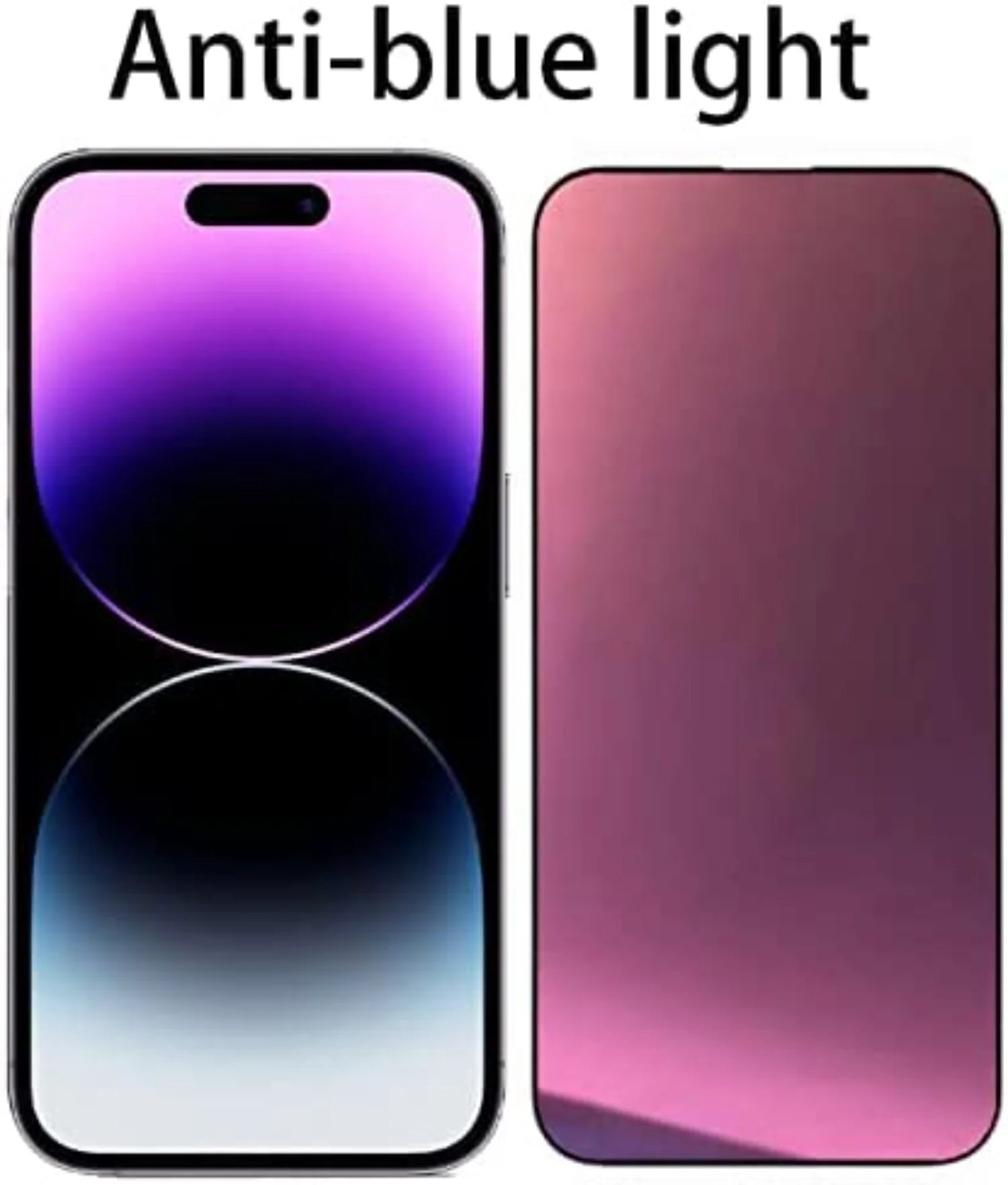 Anti-Blue Tempered Glass Mirror Screen Protector Film Compatible with iPhone 14 Pro Max, 6.7 inch 9H Hardness Anti-scratch