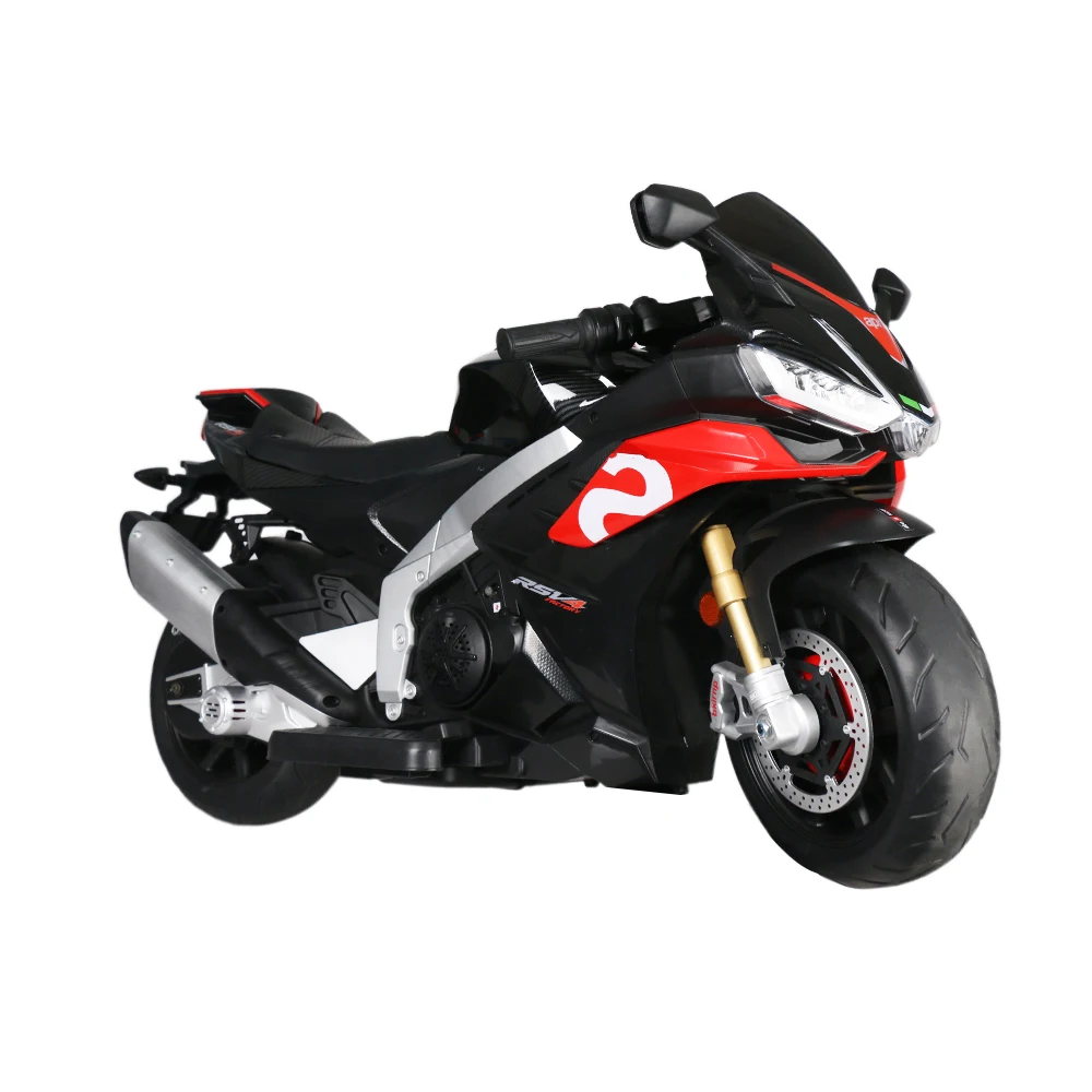 Aprilia Licensed 24V 12MPH Kids Motorcycle Electric Motorbike Ride On Toy w/150W Motor LED Lights Bluetooth Music 3-16 Years Old aprilia licensed 12v kids motorcycle electric motorcycle ride on toy w training wheels spring suspension led lights bluetooth