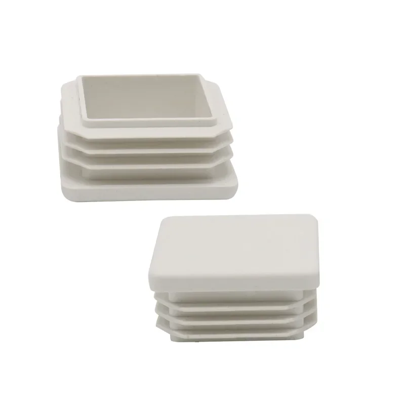 28 Tappi Quadrati Antiscivolo Per Gambe Di Sedie E Tavoli - 30x30mm, Nero, In Plastica PE - Foto 5