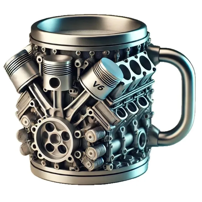 Mechanical Engine Engine Mug with Creative and Interesting Design Suitable for Friends Who Like Motorcycles Birthday Gift