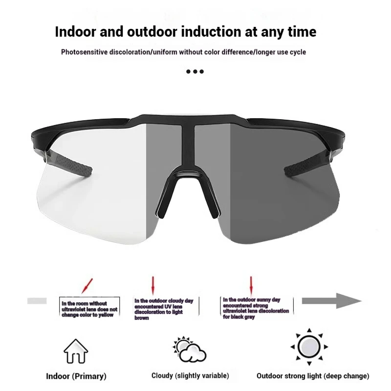Unisex UV Protection Outdoor Sports Sunglasses for Cycling, Running, and Fishing