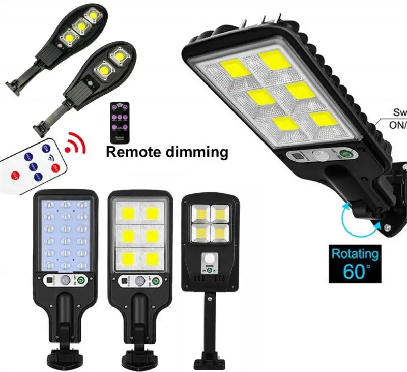 Solar Lights Outdoor COB/LED Solar Lamp With 3 Light Modes Waterproof RIR Motion Sensor Street Lamp for Garden Patio Path Yard