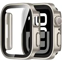 Protecteur d'écran pour boîtier Apple Watch 46mm 42mm 45mm 44mm 41mm 40mm 44mm, couvercle en verre trempé iWatch série 10 7 8 9 SE 6 5 4 1