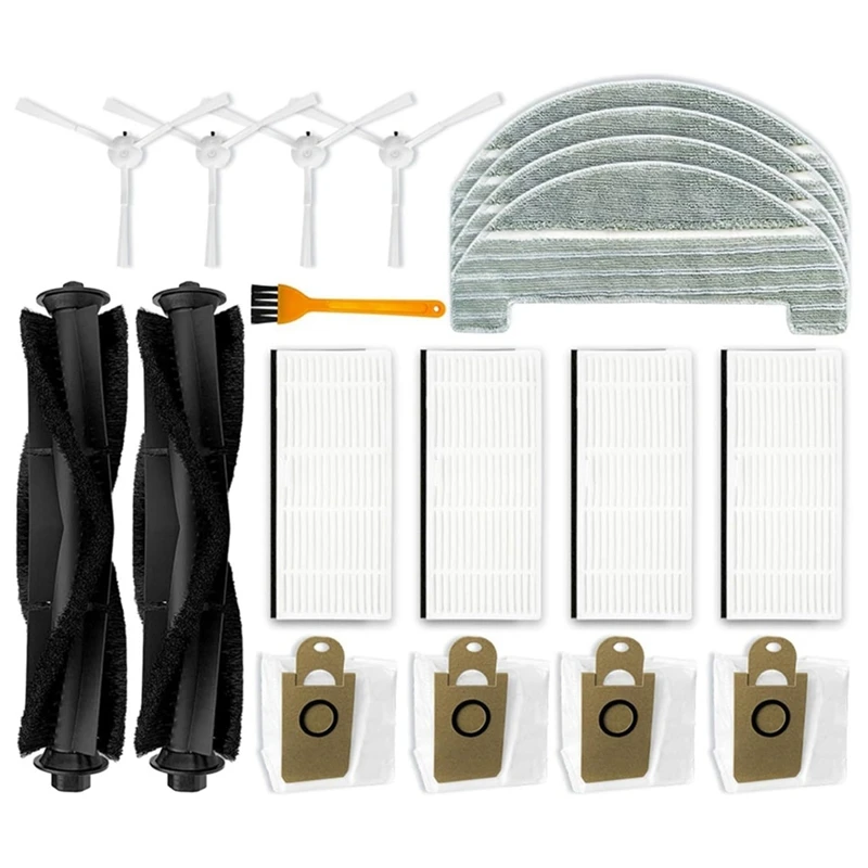 

Запчасти для робота-пылесоса Ultenic T10, основная боковая щетка, фильтр НЕРА, тряпочка, мешки для пыли, аксессуары