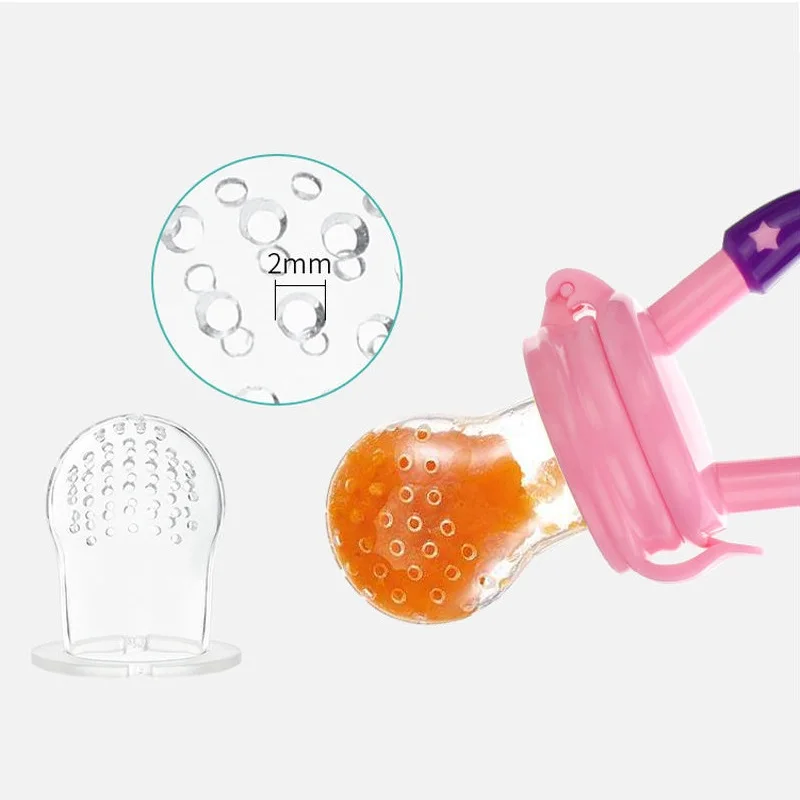 Baby Nipple Fresh Food Fruit Milk Feeding Bottles Nibbler Learn Feeding Baby Accessories Teething Pacifier For New Born 4
