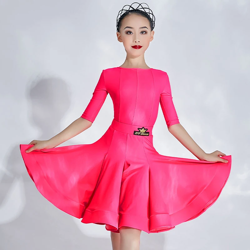 2023 Children'S Ballroom Dance Competition Clothes Girls Latin Dance