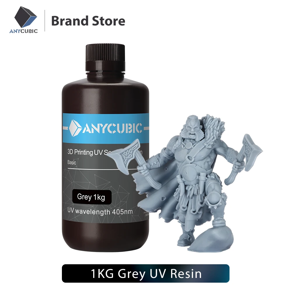 ANYCUBIC 500g/1kg UV Resin 3D Printer accessories Quick Curing 405nm Liquid Photopolymer Printing Material for Photon Mono X 4K 