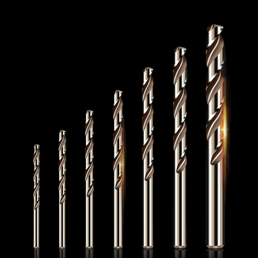 10pcs HSS M35 Cobalt Drill Bit Round Shank