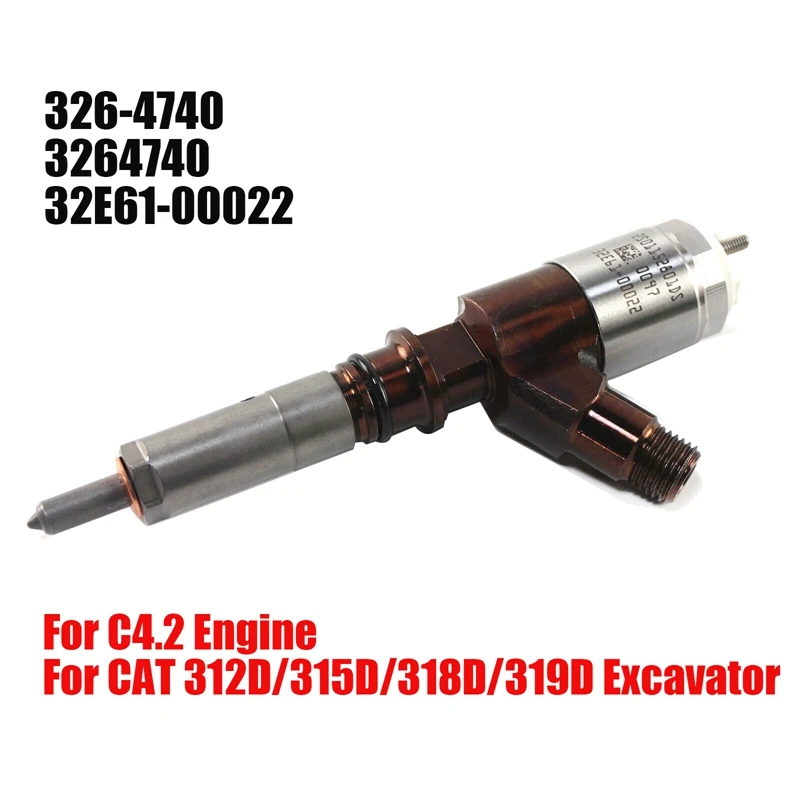 

326-4740 New Diesel Common Rail Fuel Injector Nozzle For CAT 312D/315D/318D/319D Excavator C4.2 Engine