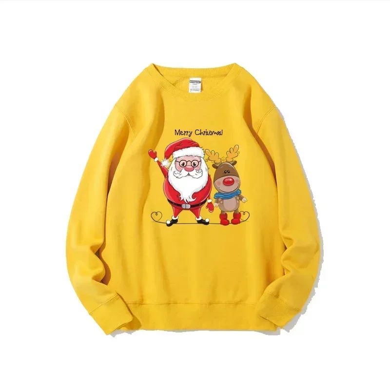 thumbnail image 1 of Camisetas de invierno para madre e hija, camisas con estampado de Papá Noel, conjuntos familiares a juego, sudaderas para padre e hijo, jerséis para pareja, ropa para niños, 1 of 5
