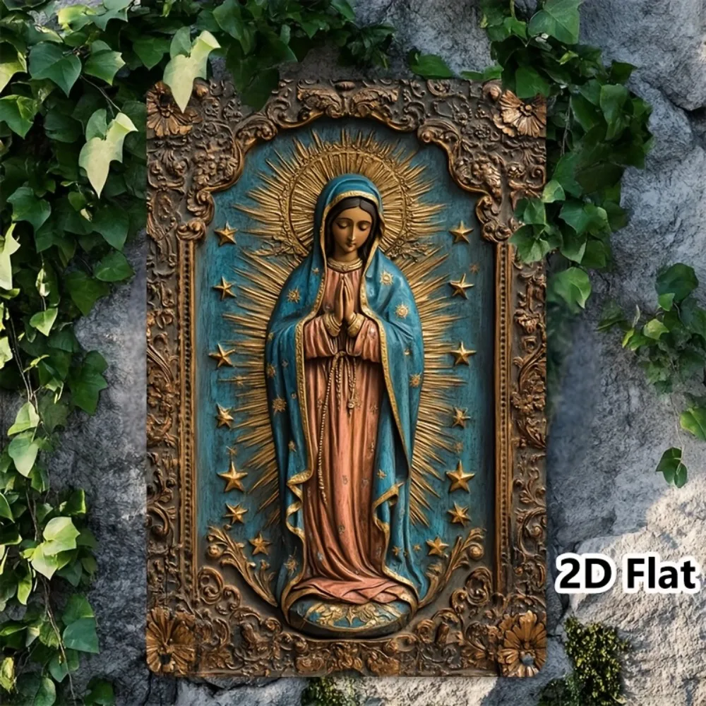 Vintage Guadalupe Metal Sign 1