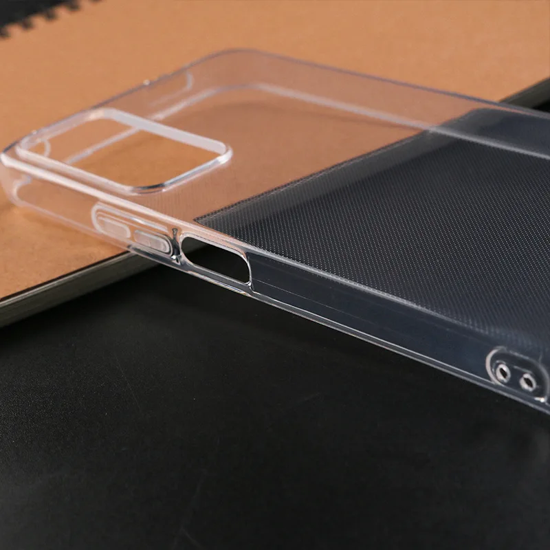 Durable Clear Black Silicone Back Cover - Soft TPU Protective Phone Case