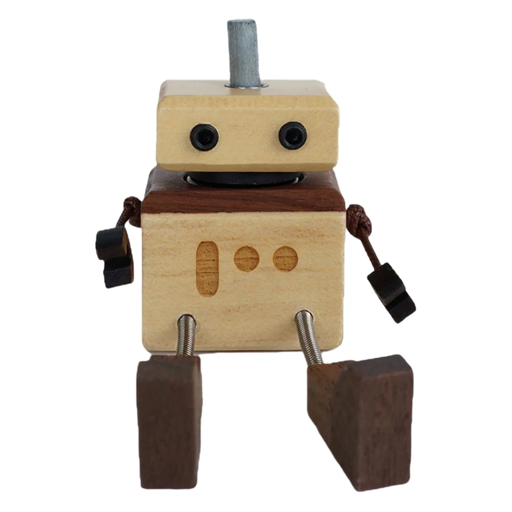 Schüttelnde Holzfigur - Handgefertigte Holzpuppe Für Auto-Armaturenbrett | Lustige Dekoration