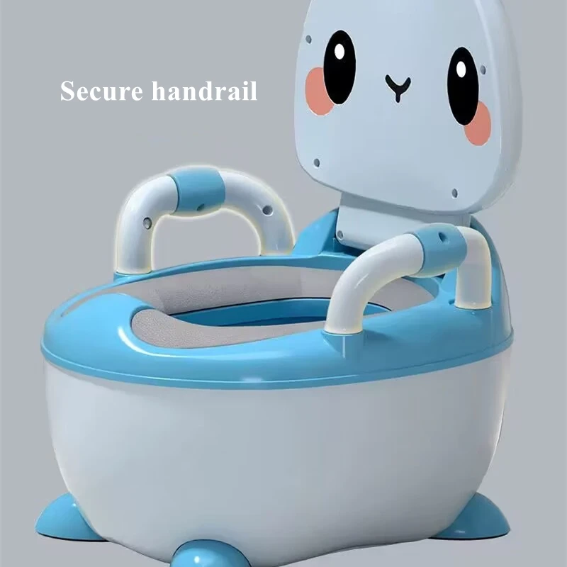 Children's Pot 1-6 Years Old Upgraded Cute Rabbit Baby Toilet Seat Baby Potty Portable Stool Boys & Girls Safe Trainer Seat WC