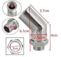 Automobile modification exhaust pipe oxygen sensor connector 45 degree /135 degree extension connector 2