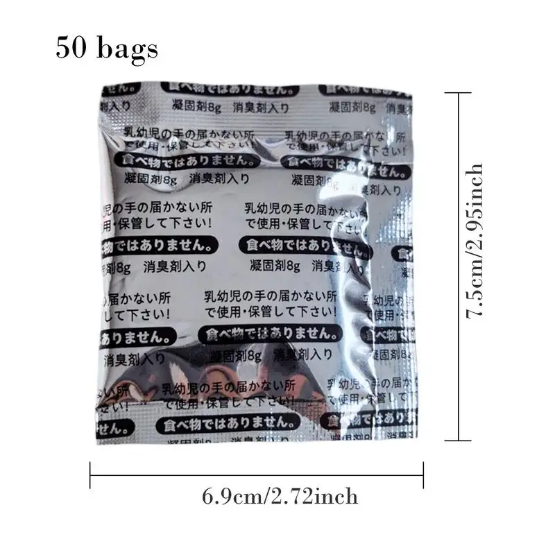 Portable Toilet Powder Poo Urine Powder Rapid Coagulation Camping Hygiene & Sanitation Products Urine Toilet Gel
