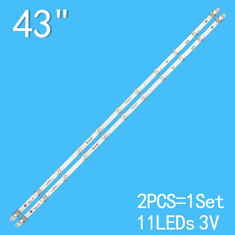 

778mm LED Backlight Strips for Hisense 43 inches HZ43E3D JL.D425B1330-003AS-M-V02 HD425X1U71-T 43A7100FTUK 43AE7000FTUK H43A7300