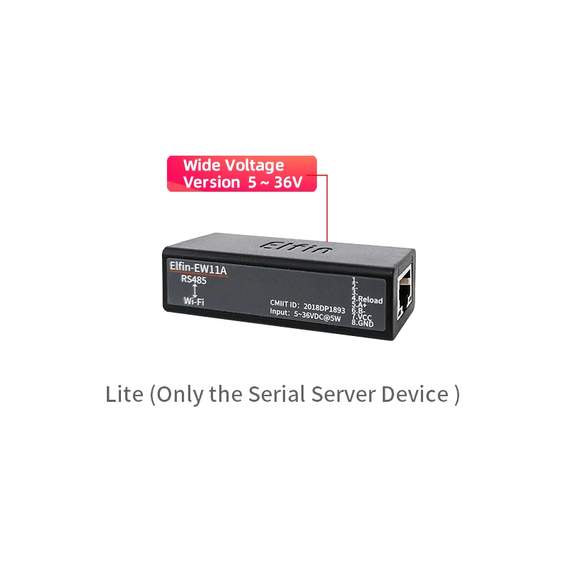 ตัวเลือกสินค้า อุปกรณ์แปลงสัญญาณ RS485 เป็น WiFi สำหรับ IoT