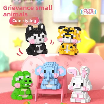 Penguin Mini Block Animal Reindeer Micro Building Block for Adults 3D Model Educational Bricks for Children Boys 6 Year Old Gift 1