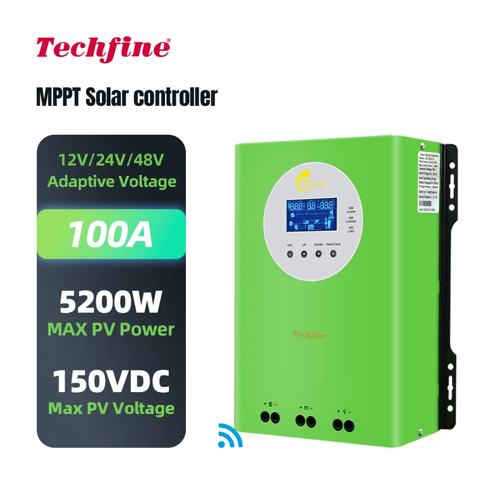MPPT 태양 광 충전 컨트롤러 태양 전지 패널 배터리 충전 100A 12v 24v 36v 48v 태양 광 시스템 용 태양열 충전기 컨트롤러