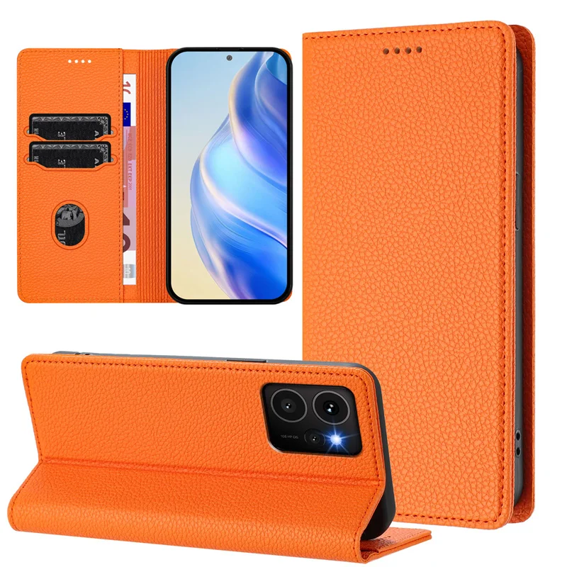 Magnetic Leather Wallet Flip Case - Premium Retro Cover