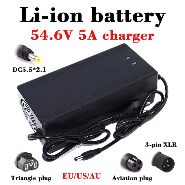 Fast Charger 54.6V 67.2V 84V 10A Lithium Battery Charger LED For 13S 16S  20S 48V 60V 72V E-bike Battery Aluminum Shell - AliExpress