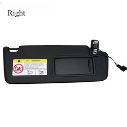 Sleek Black Sun Visor - Premium Car Interior Replacement Accessory (Right)