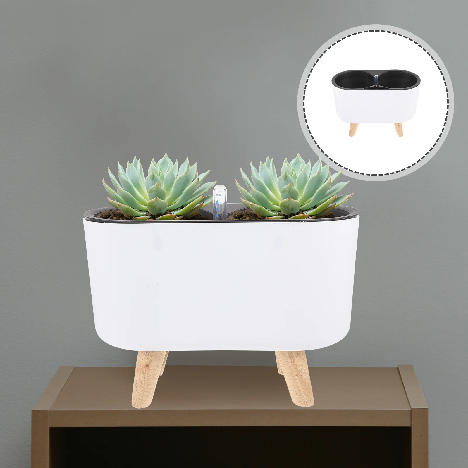

Self-absorbing Water Flowerpot Plant Container Planter Pots Watering Planting for Indoor Plants Flowers