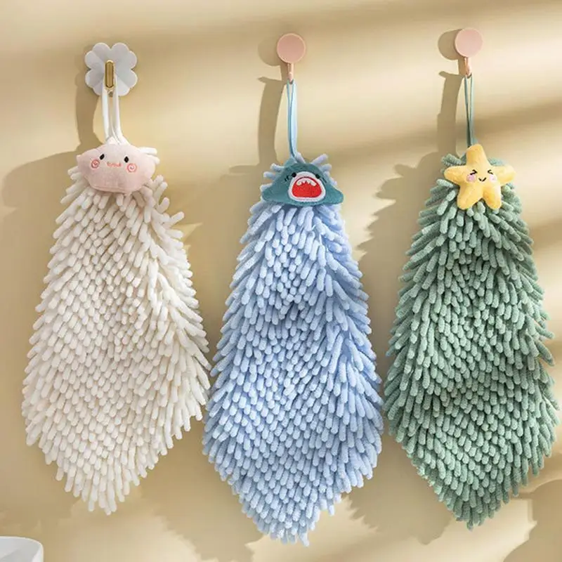 

Cute Animals Hand Towels Household Soft Hand Towel Absorbent Cloth Cute Hand Towels Kitchen Bathroom Hand Towel for Bathroom