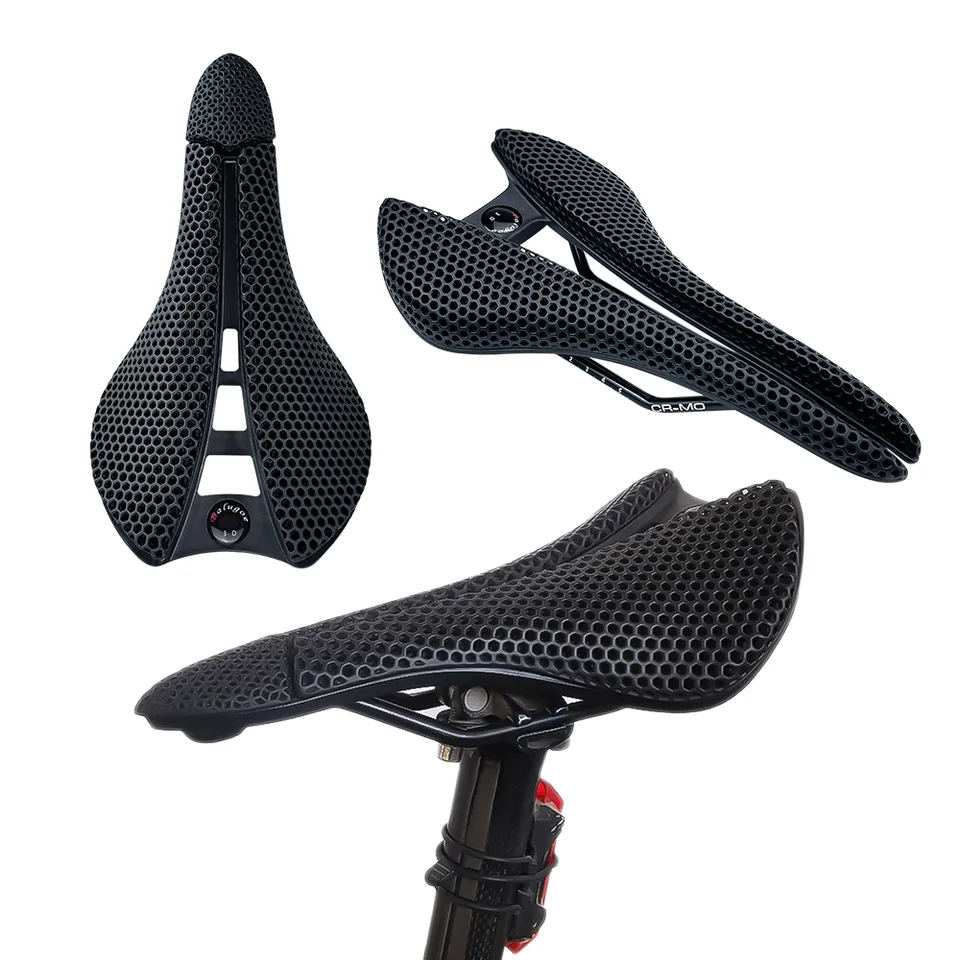 Selle De Vélo WEST BIKING Imprimée 3D – Nylon Creux – Noir – Universelle
