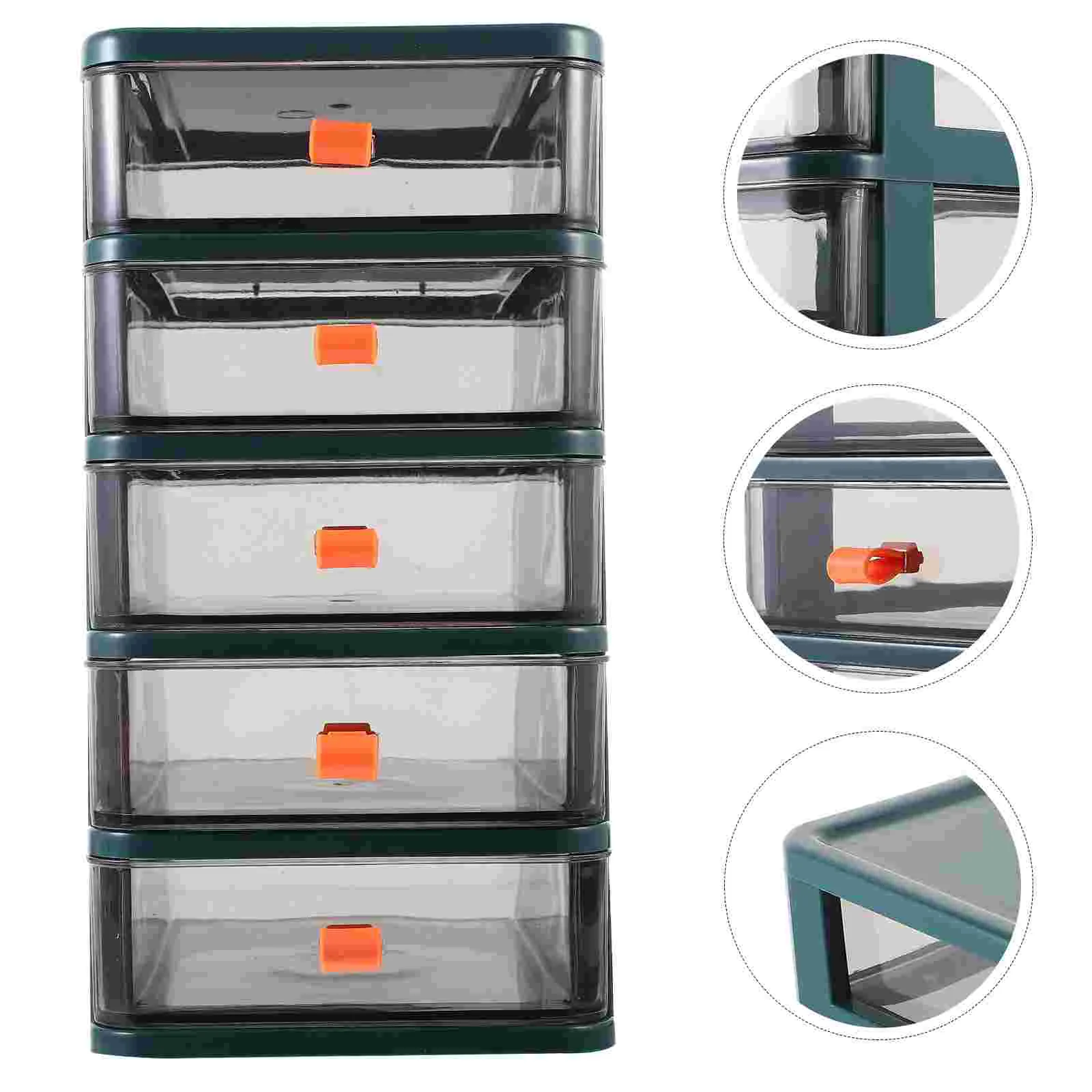 

Five Layer Storage Cabinet Plastic Drawer Type Closet Desk Organizer Boxes Small Plastic Chest Drawers Dressing Table Makeup