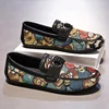 Luxury Print Canvas Loafers Men Boat Shoes Spring Breathable Casual Slip-on Men's Shoes Comfort Flat Driving Shoes Men Plimsolls 1