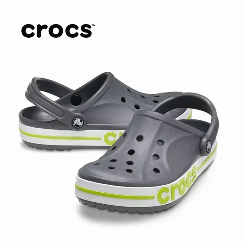 Closed toe sandals Original Crocs Bayaband Clog Casual Unisex Closed-Toe Slip-Ons Outdoor Men Breathable Beach Shoes