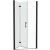 32" W x 72" H Double Fold Glass Shower Door, 1/4" Folding Clear Glass Shower Panel Pivot Swing Frameless Shower Door 2