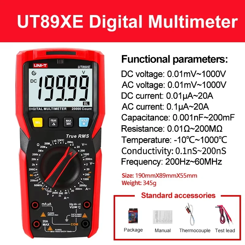 Multimetre dijital UNI-T UT89XD - Profesyonel bir ölçüm aracı