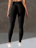 Pantalon de yoga taille haute pour femme, Legging sculptant avec large ceinture, Pantalon d'entraînement ajustable pour le running, la gym et le fitness 5