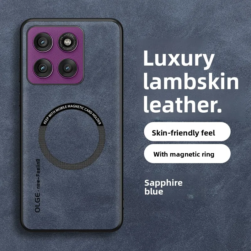 Luxurious Sheepskin Magnetic Phone Case Cover
